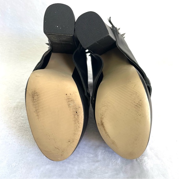 Elly Clay Black Missy Spiked Platform Boot Size 5 - Picture 9 of 9